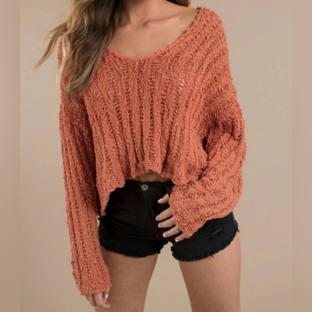 Free People Cropped Sweater | Large